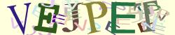 A captcha reading VEJPET
