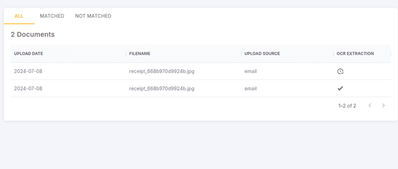 "A screenshot of Truewind's MVP document portal."