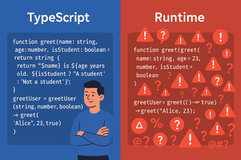 "TypeScript's compile-time safety disappears at runtime, leaving your application vulnerable to invalid data."